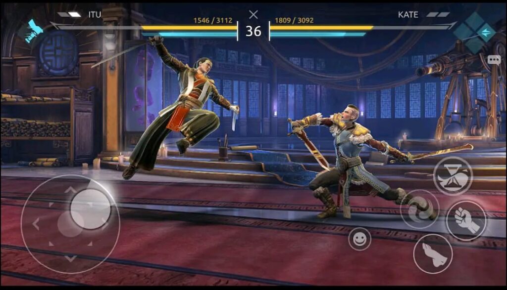 Fighting in Shadow Fight 4